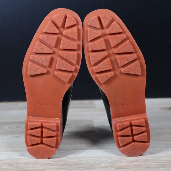 Robert Clergerie Shoes Mens Sz 8.5 E Wide Black Derby Leather Made in France - Picture 7 of 9